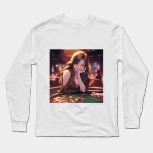 Lady Gambler Long Sleeve T-Shirt